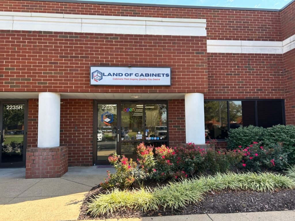 Land of Cabinets storefront and sign at 2235 Tomlynn St in Henrico County, VA