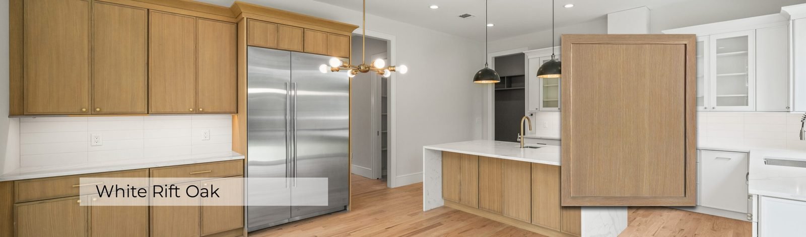 Tribeca Southampton White Rift Oak kitchen cabinetry